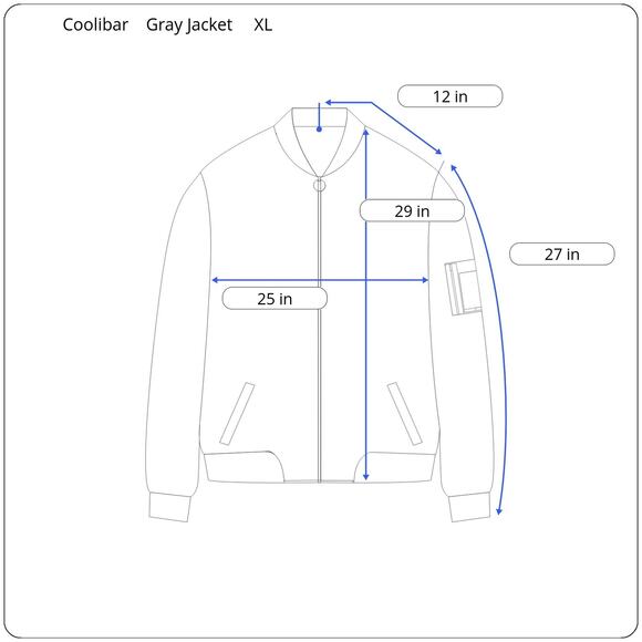 Coolibar NEW Verdon Packable UV Summer Jacket Men's XL‎ Gray UPF 50+ Lightweight - Picture 11 of 11